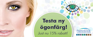 15% på Freshlooks färgade linser!