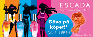 Gåva värd 199 kr vid köp av Escadas sommardofter (50ml)
