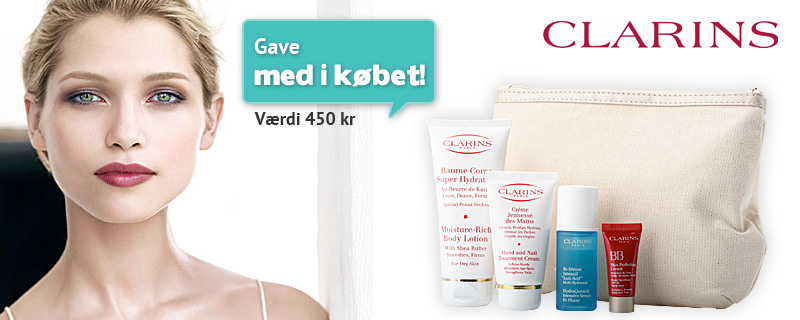 Clarins - Få en gave med i købet