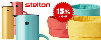 15% rabatt på EM 77 termoskanna 1L samt brödpåsar från Stelton!