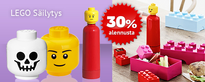 30% alennusta säilytys - LEGO!