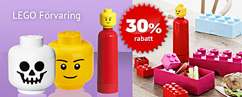 30% rabatt på förvaringslådor från Lego! 
