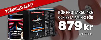 Köp Pro Targo 4kg och beta-AMIN-X för 879 kr (ord 1038 kr)!