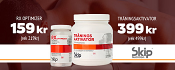 RX Optimizer Nu 159kr (rek 219kr) och  Träningsaktivator Nu 399kr (rek 499kr)