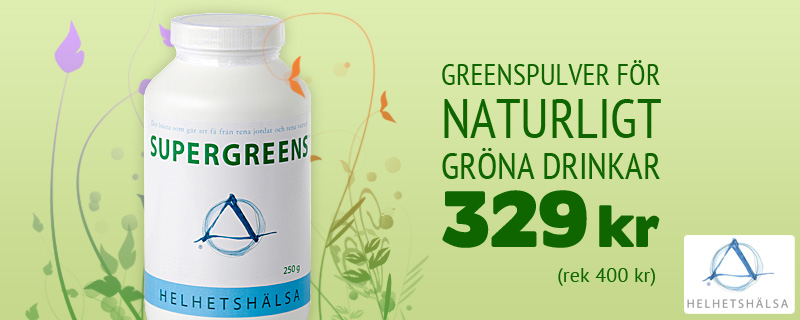 SuperGreens Nu 329 kr(rek 400 kr)