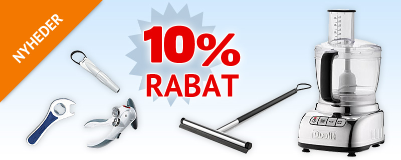 10% rabat på nyheder!