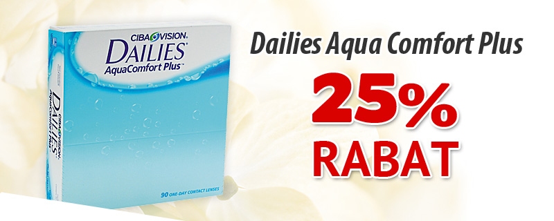 25% rabat på Dailies AquaComfort Plus!