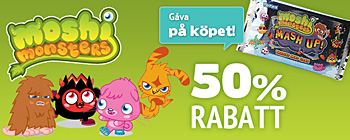 Moshi Monsters 50% rabatt + gåva på köpet!