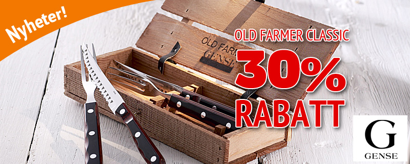 30% rabatt på grillbesticken Old Farmer från Gense!