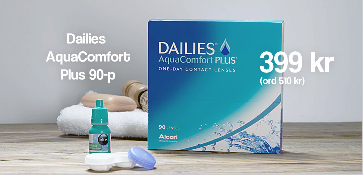Kampanjpris på Dailies AquaComfort Plus 90-p