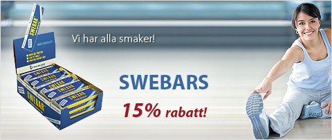 15% rabatt på Swebar!