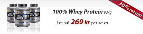 Just nu! Twinlab 100% Whey Protein 907g för endast 269 kr!