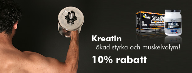 Just nu! 10% rabatt på Kreatin!