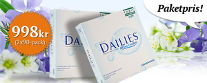 Paketpris på 2x90-pack Dailies Toric