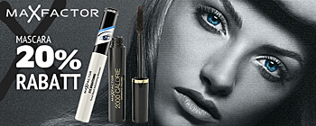 Max Factor utvalda mascaror - 20% rabatt!