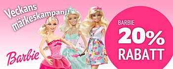 Veckans märkeskampanj - Barbie 20% rabatt!