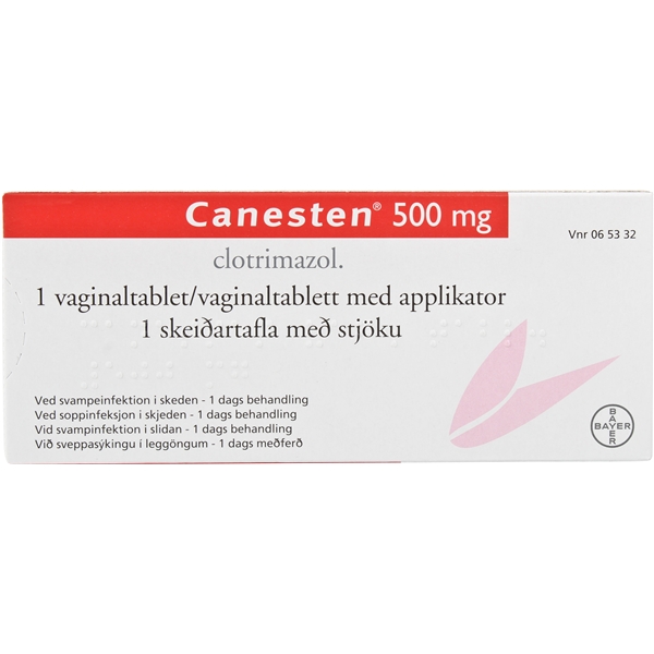 Canesten vaginaltablett 1st 500mg (Läkemedel)