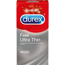 10 st/paket - Durex Kondom Feel Ultra Thin