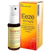 Eeze Sprayflaska Gel 40 mg/g  25g