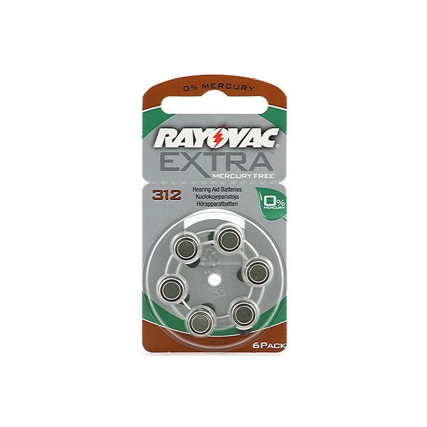 Rayovac Extra Hörapparats batteri Nr 312