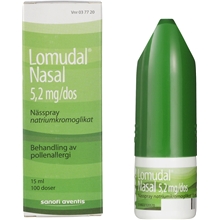 Lomudal nässpray 5,2mg/dos