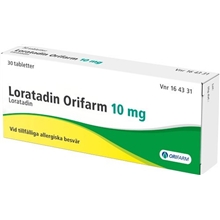 Loratadin Orifarm 10mg (Läkemedel) 30 tabletter