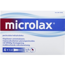 4 tuber - Microlax mikrolavemang (Läkemedel)