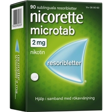 90 tabletter - Nicorette Microtab 2mg (Läkemedel)