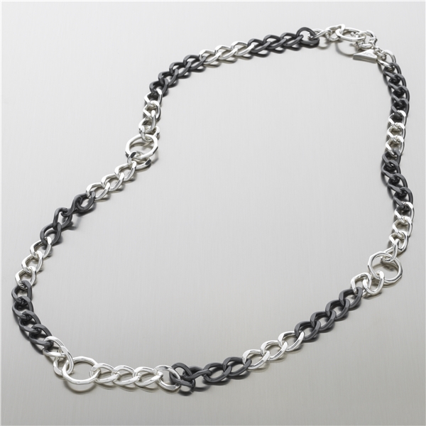 Noatun Silver/Hematite Long Necklace