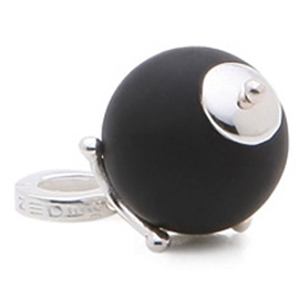 Personal Pendant Frosty Glass Ball Bling