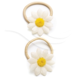 09034 Fantasy Flower White Hair Elastic