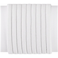 0107 White Elastics Without Metal