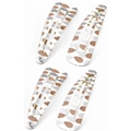 01308 Beige and White Snap Clips Set
