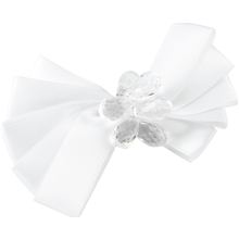 05275 White Bow Duck Clip