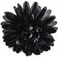 05307 Black Flower Duck Clip / Brooch