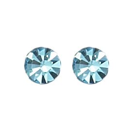 Silver Plated Round Stud Earrings