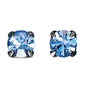 Silver Plated Square Stud Earrings