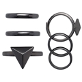 Vivid Hematite Rings