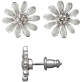 Blue Marguerite Stud Earrings