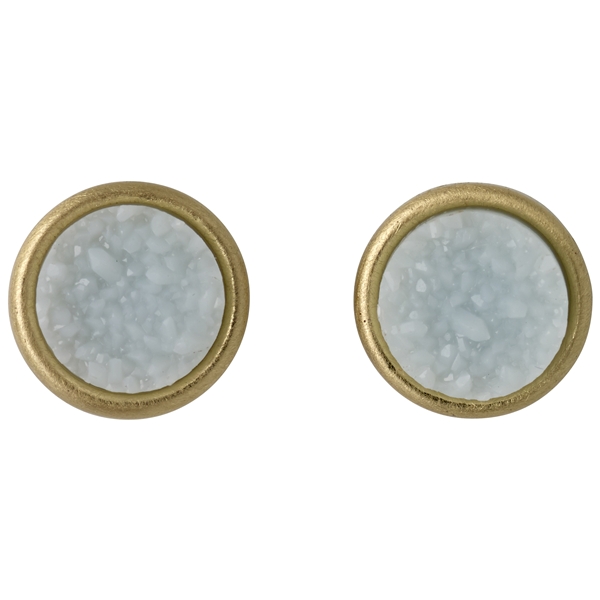 Small Round Earrings Gold Plated (Bild 1 av 2)