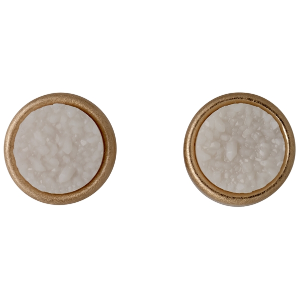 Small Round Rose Gold Earrings (Bild 1 av 2)
