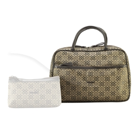 0 51190 Toiletry Bag Beige Flowers