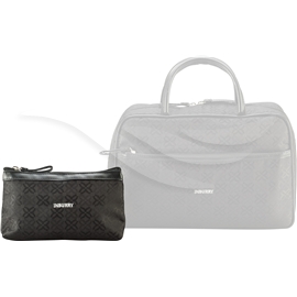 0 51193 Make Up Bag Black Flowers