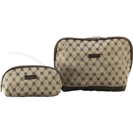 0 57498 Toiletry Bag Set Beige/Brown