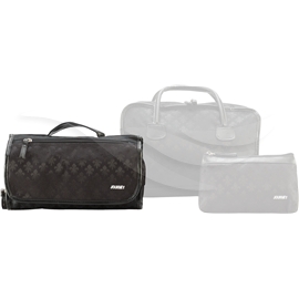 0 57504 Toiletry Box Bag w. Hook Black Regal
