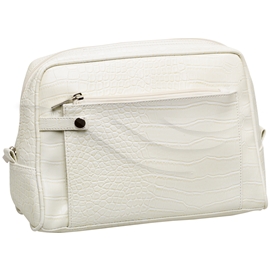 38 171 Toiletry Bag White Crocodile