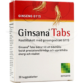 Ginsana Tabs Tuggtabletter