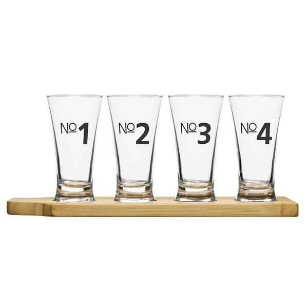 Bar ölprovarglas 4 glas/bricka (Bild 2 av 4)