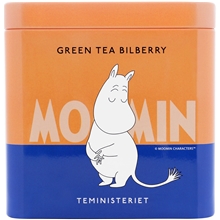 Moomin Green Tea Bilberry Tin 100 gram
