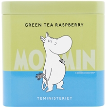 Moomin Green Tea Raspberry Tin 100 gram